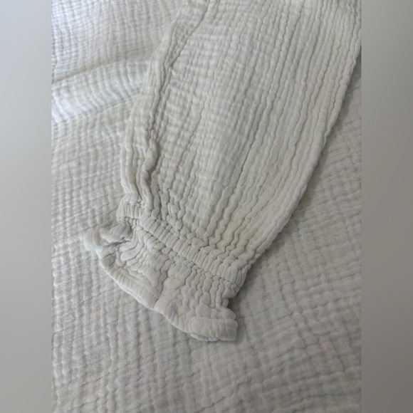 Shannon Passero cotton long sleeve white gauze shirt size small - Picture 8 of 12